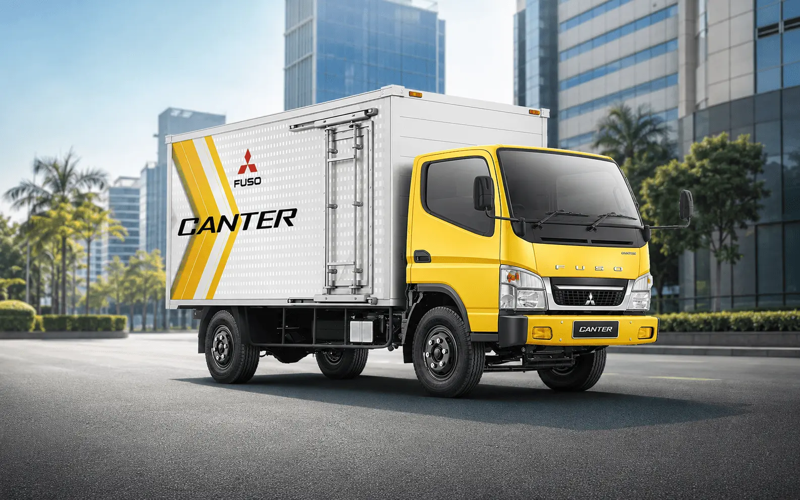 Truk Mitsubishi Fuso untuk kebutuhan distribusi dan muatan usaha
