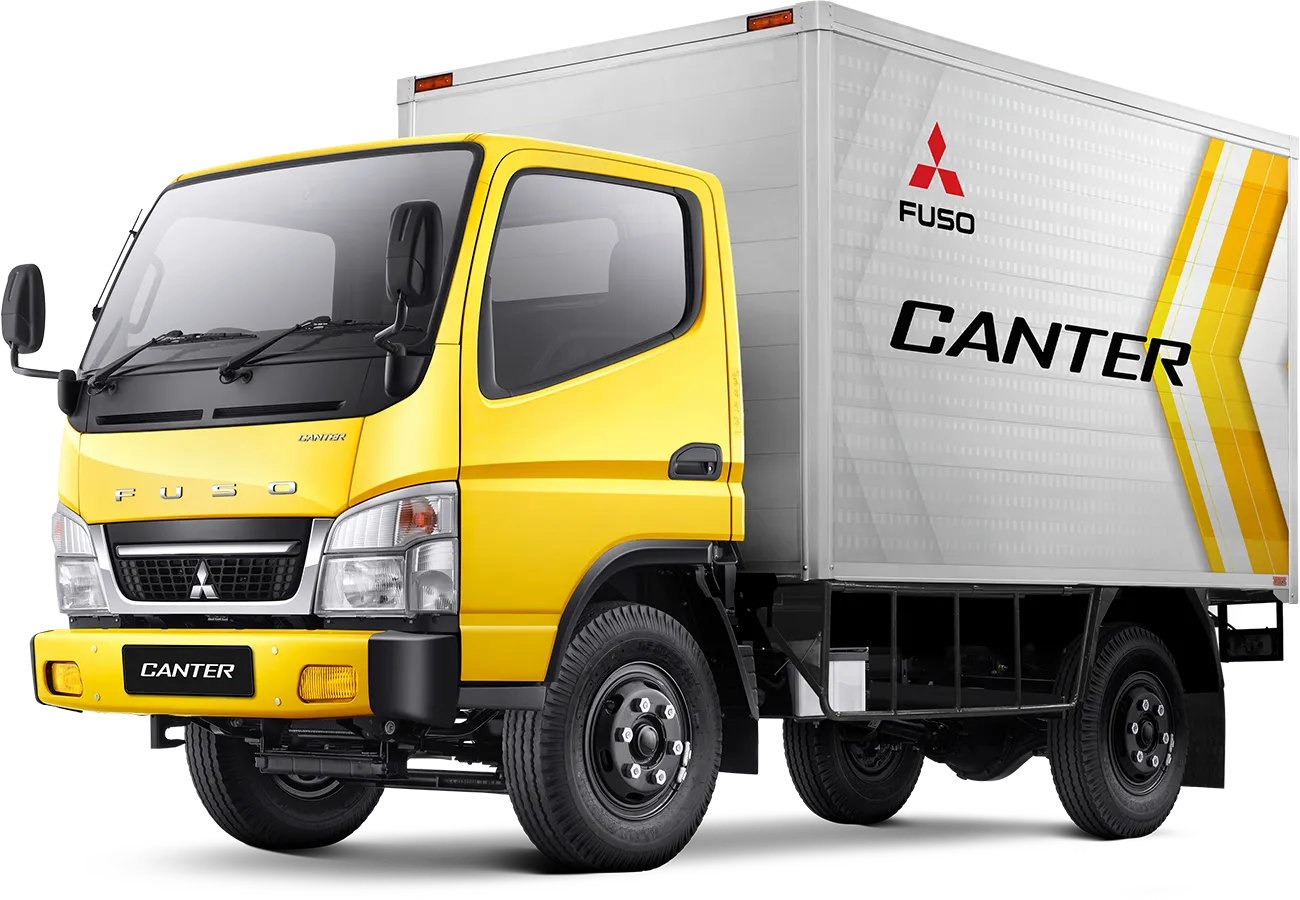 Mitsubishi Fuso Canter FE 71 aluminium box sebagai referensi resmi aplikasi body