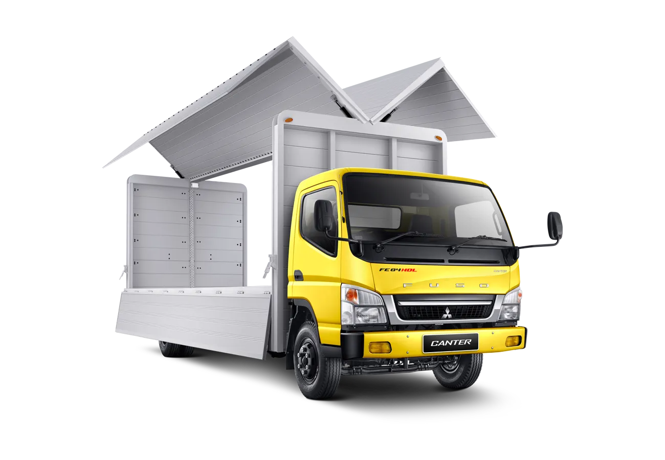 Mitsubishi Fuso Canter FE 84G sebagai referensi perbandingan FE 74 dan FE 84G